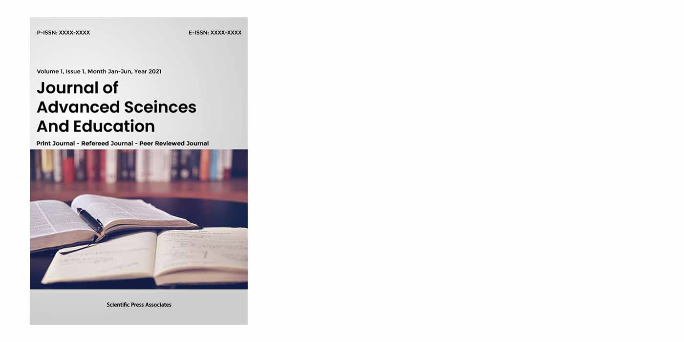  Journal of advanced Science and Education homepage Image