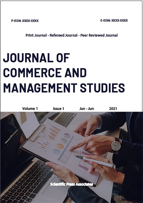  Journal of Commerce and Management Studies covepageImage
